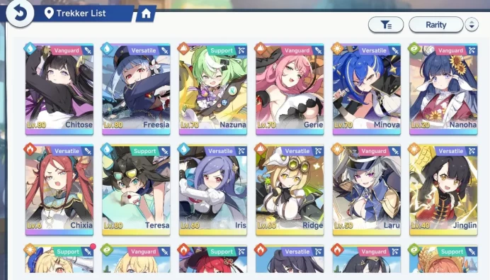 GLOBAL Lv28| 7 SSR (ChitoseT3+Sign,Fresie+Sign,Gerie+Sign,NazuhaT1) | 7 SSR Disc |Log Yostar| Check SS (SSR842)