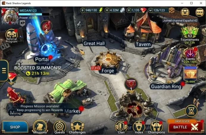 Lv72 END GAME+4M Power|3 Mythic(Androc,Emberys,Froln)|49 Legend(GNut,Yukimasa,4 Assasin Cred)|1Key UNM+1K Gems|Plarium|RSL1466