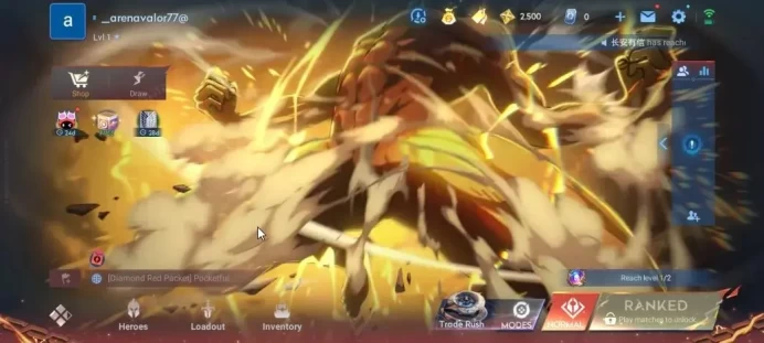 Hero 7|Starter with Legend Skin Selection Chest(Di Renjie,Angela,Yao,Skin Fragment 16)|Log Infinite|Check SS(HOK1951)