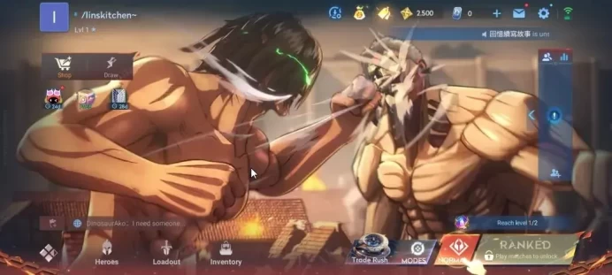 Hero 7|Starter with Legend Skin Selection Chest(Di Renjie,Angela,Yao,Skin Fragment 16)|Log Infinite|Check SS(HOK1955)