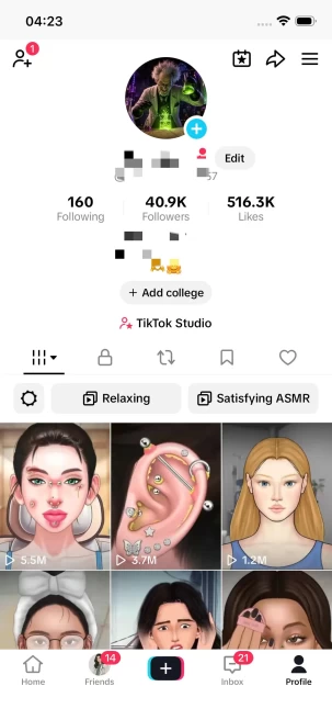 Instanly Delivery/Monetized 40K Real Followers+510K Real Likes Account/ Creator Rewards Program Activated/ Full Access