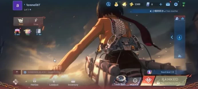 Hero 7|Starter with Legend Skin Selection Chest(Di Renjie,Angela,Yao,Skin Fragment 16)|Log Infinite|Check SS(HOK1967)