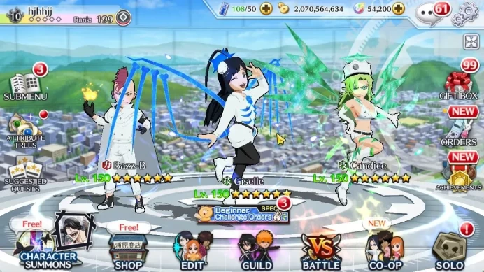 [GLOBAL]54K Orb|TYBW26 Giselle,Candice],Rukia,Ichigo 10th Aniv,TYBW25 Uryu,Crescnt Ulqiora,etc|6K AccTic|Klab ID|BBS2625