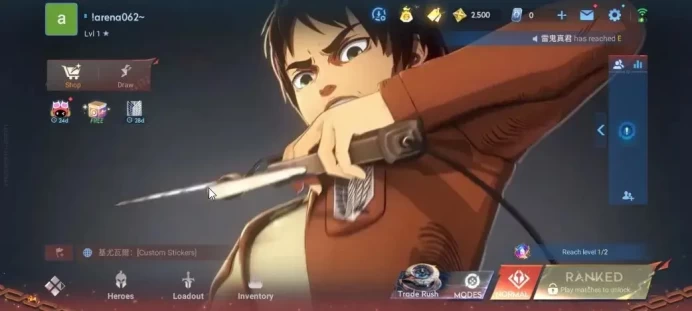 Hero 7|Starter with Legend Skin Selection Chest(Di Renjie,Angela,Yao,Skin Fragment 16)|Log Infinite|Check SS(HOK1970)