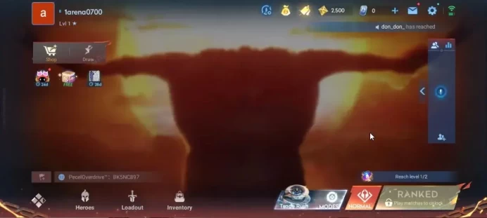 Hero 7|Starter with Legend Skin Selection Chest(Di Renjie,Angela,Yao,Skin Fragment 16)|Log Infinite|Check SS(HOK1978)