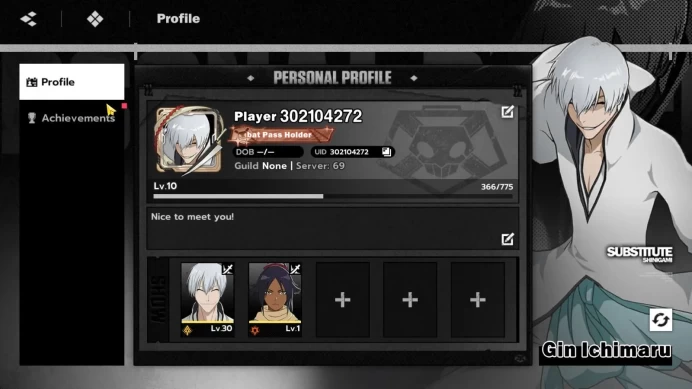 NuverseSEA|Lvl 10 |2 SSR[(Gin Ichimaru & Yoruichi)|Take gmail|Google|CheckSS(BSR944)