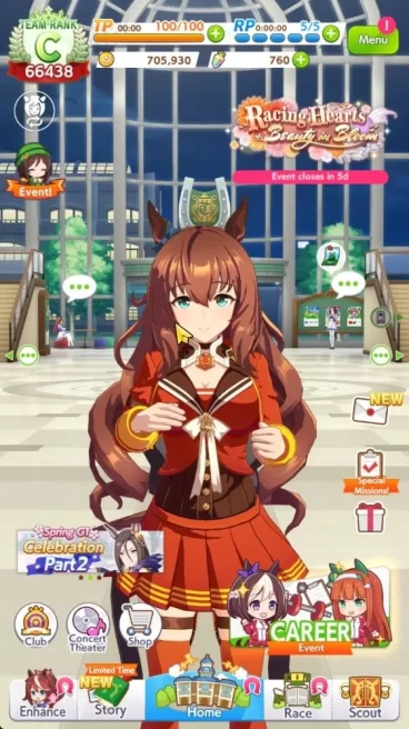 GLOBAL|66K TeamRank|2 Trainee 3star+ 9 SSR Card[Special Week,Super CreekLBM,Etc]|LogID|Check SS(UM1215)
