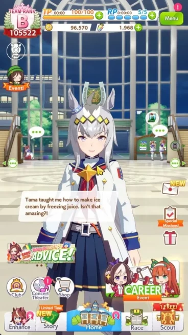 GLOBAL 100K TeamRank|1968 carats|3 Trainee 3star+9 SSR Card[Super CreekLB1,Sakura Bakushin O,Etc]|LogID|Check SS(UM1170)