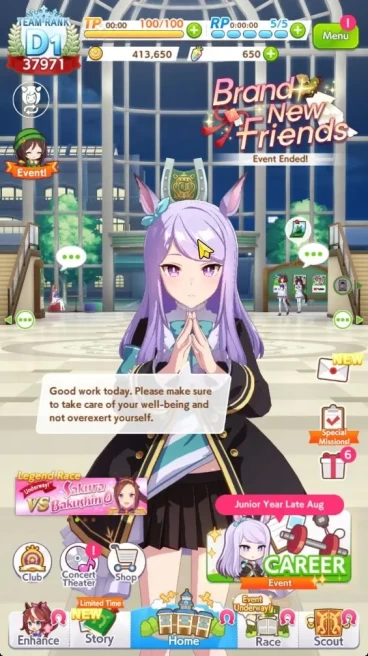 GLOBAL 37K TeamRank|2 Trainee 3star + 10 SSR Support Card[Kitasan Black U4,Mejiro,Matikane MLB U2,Etc]|LogID|Check SS(UM1145)