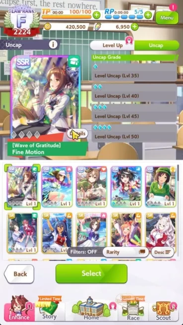 GLOBAL|Fresh Starter 6950 Carats|5 SSR[Kitasan,Fine Motion,Satono,Ines Fujin,Tazuna]|SSR Ticket Untouch|Check SS (UM1130)