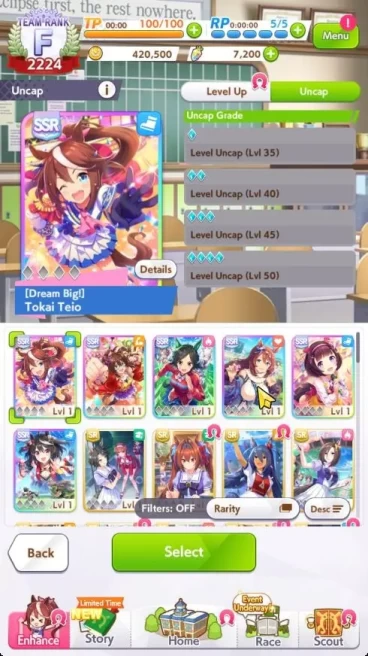 GLOBAL|Fresh Starter 7200 Carats|7 SSR[Kitasan ,Super Creek,Tokai Teio,Satono,Etc]|SSR Ticket Untouch|Check SS|Check SS(UM1116)