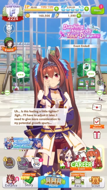 [GLOBAL] 1590 Carats|4SSR (Super Creek, Fine Motion,Tamamo Cross, Nishino Flower)|Selector On|Fresh Story|Log ID|Check SS(UM831)