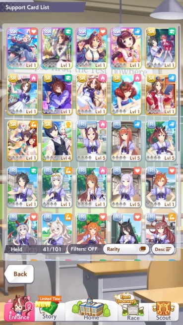 [GLOBAL] 1590 Carats|4SSR (Super Creek, Fine Motion,Tamamo Cross, Nishino Flower)|Selector On|Fresh Story|Log ID|Check SS(UM831)
