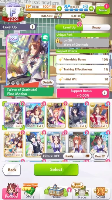[GLOBAL] 6010 Carats|2SSR (Super Creek, Fine Motion,Tamamo Cross, Nishino Flower)|Selector On|Fresh Story|Log ID|Check SS(UM835)