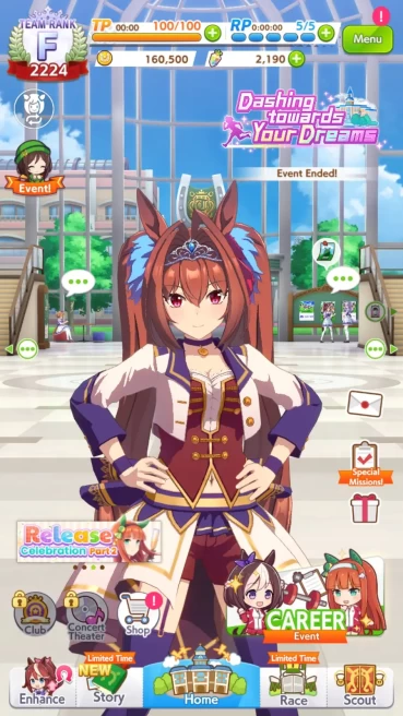 [GLOBAL]2190 Carats|5SSR (Fine Motion, Twin Turbo, Tokai Teio, Tamamo Cross, etc)|Selector On|Fresh Story|Log ID|Check SS(UM847)