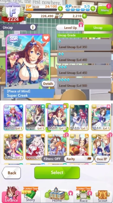 [GLOBAL]Fresh Starter 3 SSR (Super Creek,FineMotion+1SSR)|2210 Carats|1 Selector On|Fresh Story|Log ID|Check SS (UM859)