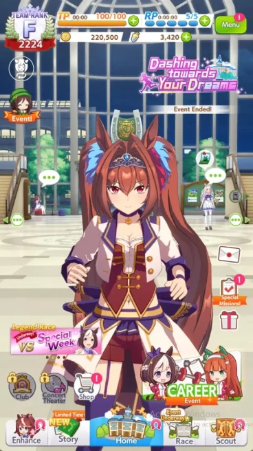Global|Fresh Account 4SSR (Super Creek,OguriCap,Biko,Sakura) + 3,4k Carats|Log ID|(UM879)