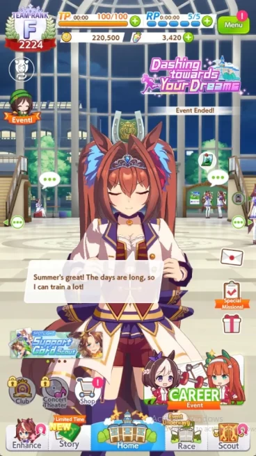 Global|Fresh Account 4SSR (Super Creek,OguriCap,GoldShip,InesFujin) + 3,4k Carats|Log ID|(UM880)