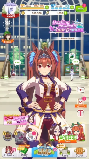 Global|Fresh Account 4SSR (Super Creek,Suzuka,Week,BikoPegasus) + 1,8k Carats|Log ID|(UM883)