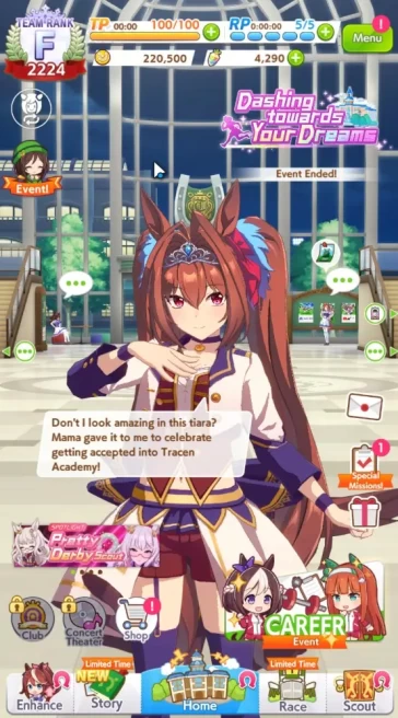 GLOBAL|Fresh Starter 4290 Carats + 3 SSR (Fine Motion,Special Week &Etc)|3StarVoucher+SSRTicket|LogID|Check SS(UM889)