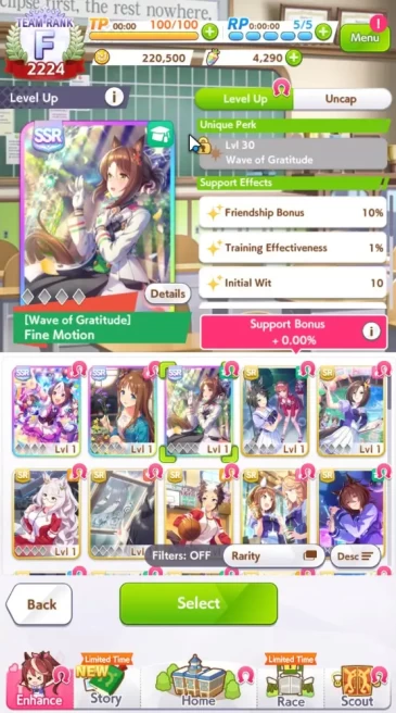GLOBAL|Fresh Starter 4290 Carats + 3 SSR (Fine Motion,Special Week &Etc)|3StarVoucher+SSRTicket|LogID|Check SS(UM889)