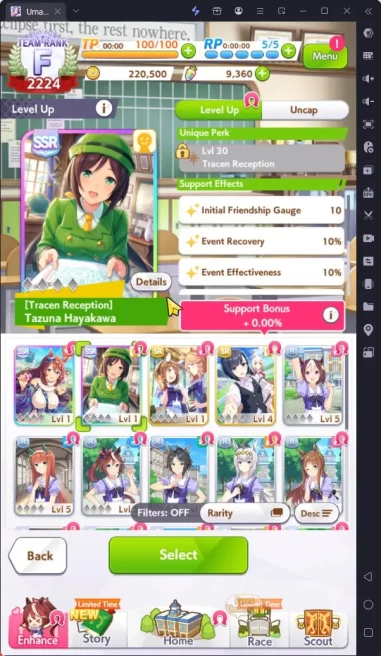GLOBAL Fresh Starter|9300 Carats|2 SSR(SuperCreek,TazunaHayakawa)|Selector on|Log ID|Check SS(UM1023)