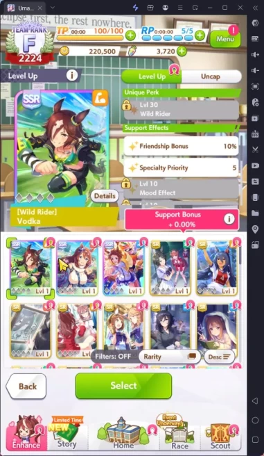 GLOBAL Fresh Starter|3700 Carats|3 SSR(SuperCreek,Vodka,BikoPegasus)|Selector off|Log ID|Check SS(UM893)