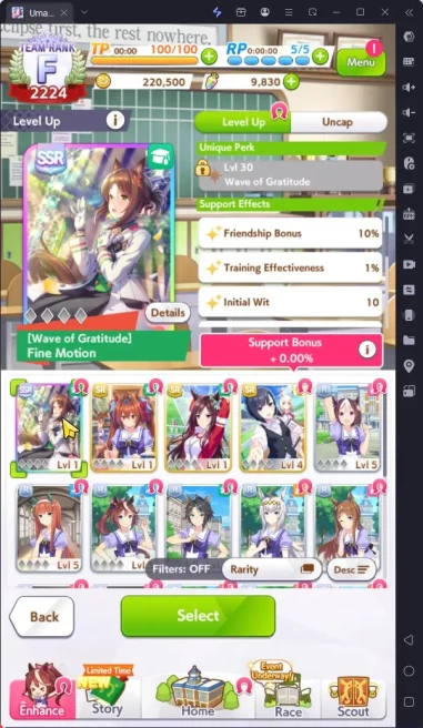 GLOBAL Fresh Starter|9800 Carats|SSR(FineMotion) Many SR|Selector on|Log ID|Check SS(UM1009)