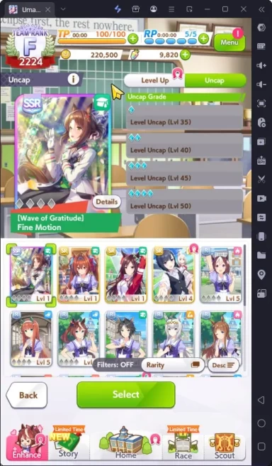 GLOBAL Fresh Starter|9820 Carats|SSR(FineMotion) Many SR|Selector on|Log ID|Check SS(UM1008)