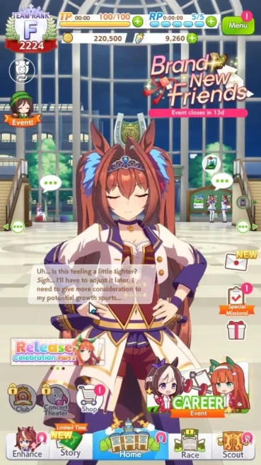 GLOBAL|Fresh Starter 9,2 Carats + 3 SSR (Fine Motion,Oguri Cap,Ines Fujin)|3 Star Voucher + SSR Ticket|LogID|Check SS(UM910)