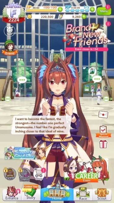 GLOBAL|Fresh Starter 9,2 Carats + 3 SSR (Fine Motion,Tokai Teio,Twin Turbo)|3 Star Voucher + SSR Ticket|LogID|Check SS(UM911)