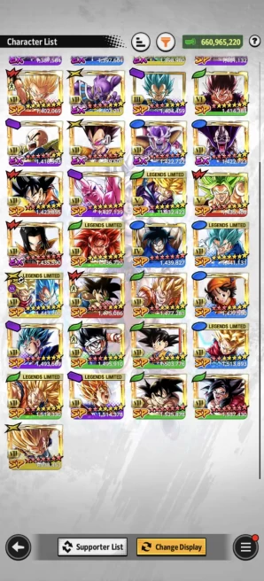 B144-IOS+Android-Meta-LR(Goku Black+Vegito)+6 ULTRA+660 Million Power+63 Legend+Good Equipment+Good Zenkai+Many Good Team+Strong Account