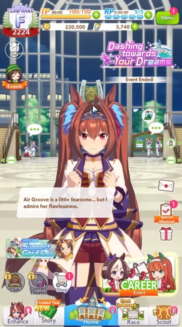 GLOBAL|Fresh Starter 3740 Carats + 3 SSR (Super Creek,Nishino Flower &Etc)|3StarVoucher+SSRTicket|LogID|Check SS(UM919)