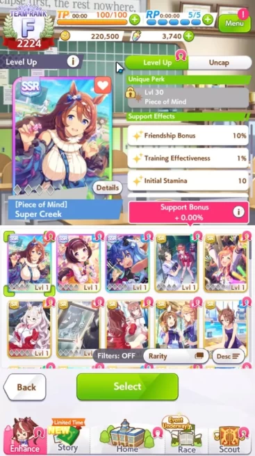 GLOBAL|Fresh Starter 3740 Carats + 3 SSR (Super Creek,Nishino Flower &Etc)|3StarVoucher+SSRTicket|LogID|Check SS(UM919)