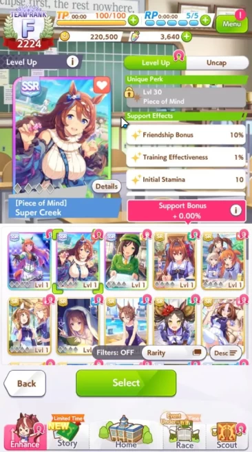 GLOBAL|Fresh Starter 3640 Carats + 3 SSR (Super Creek,Silent Suzuka &Etc)|3StarVoucher+SSRTicket|LogID|Check SS(UM925)