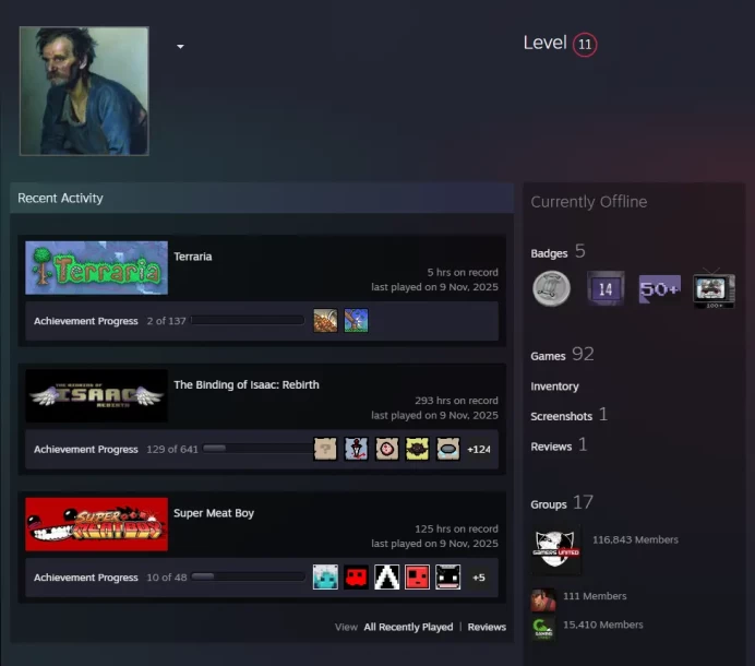 Steam Paid games 92 Game for 980$-CS2 Prime+4Medals(10Y/5Y/Loyalty Badge/Global Offensive Badge)+14 Years of Service Steam