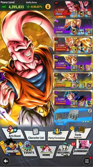 B134-IOS+Android-UL Super Buu+LR Vegito Full Red Star+21 Legends+Good Equipment+SS2 Goku Full Red Star+Gotenks 11 Red Star+Vegito Red Star