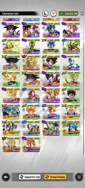 B137-IOS+Android-Meta Account-4 LR(Super Vegito+Goku Black+SS3 Goku+Bardock)+38 Legends+Good Equipment+Good Zenkai+Daima+SS2 Gohan+Android 13