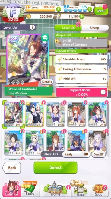 Global|Fresh Account 11,1K Carats + SSR Support Fine Motion + 1 SSR Ticket|Chapter 1|Log ID|(UM974)