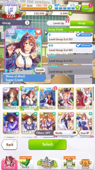 GLOBAL|Fresh Starter 6560 Carats + 2 SSR (Super Creek Uncap 2,Grass Wonder &Etc)|3StarVoucher|LogID|Check SS(UM962)