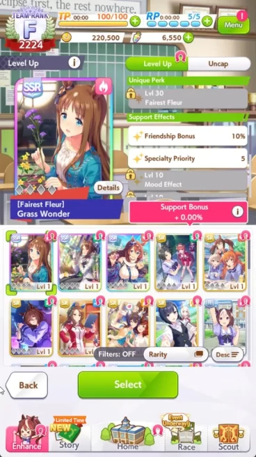 Global|Fresh Account 6,5k Carats + 3SSR Support (GrassWonder, Fine Motion, Super Creek)|Chapter 1|Log ID|(UM963)