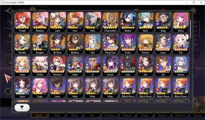 [Re:BIRTH]Global300xx|Old7k Rosie|33 Legend(KyleTc6,RudyTc8,EspadaTc6,PascalTc4 & ETC)|6 Legend Pet|Google|CHECK SS(SKR1026)