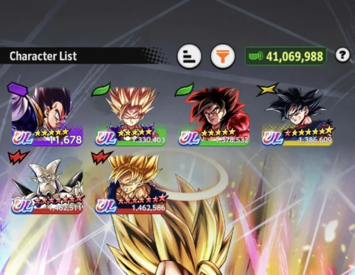 B143-IOS+Android-6 UL(SS4 Goku+Goku Uis+SS2 Gohan)+21 Legends+Good Equipment+Team GT+LF SS2 Gohan Red Star+Goku&Vegeta+Meta Cooler+Super Janemba