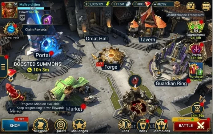 Lv51 646K Power|1 Mythic(Siegfrund)|19 Legend(SunWukong,Dknight,Ninja,Deliana,Alice,Loki,Etc)|2K Energy|Plarium(RSL1467)