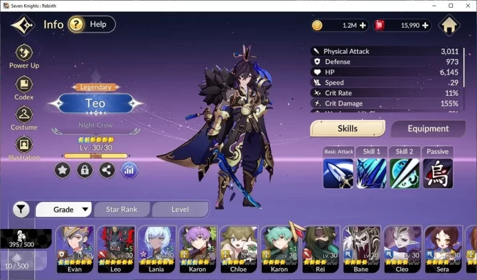 [Re:BIRTH] Global3000xxx|8 Legendary + 15K Ruby|TeoTc2,VanessaB6,AceB5,RachelB5,PascalB5,NiaB5|Log Goggle| Check SS (SKR855)