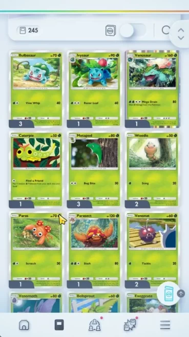 Lv 9 | Total Card 245 | 5 Ex Total (Mewtwo,Zapdos,Blastoise,Marowak and etc)  | Check SS (PKM784)