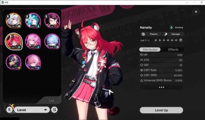 GLOBAL NA|HL 3| 1 SSR Limited Nanally |6 SR[Adler,Haniel,Mint,Etc]|Selector 45/50|Female MC|LogEmail|TakeEmail(NTE935)