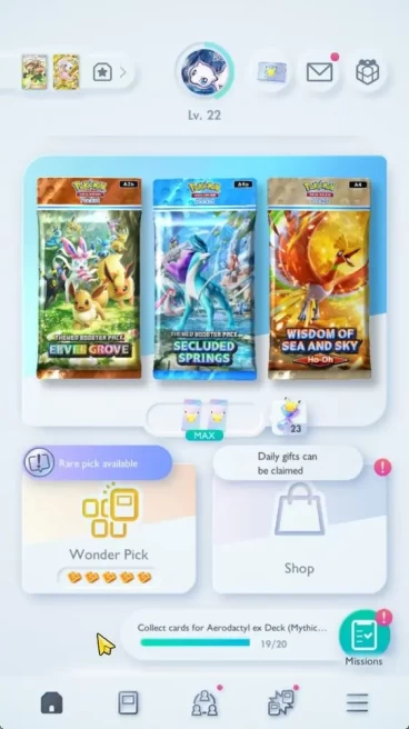 Lv 22 | 580 Card | 24 Ex + 6 Deck (3 Mew Crown, Mewtwo Crown, Pika Immersive, Celebi Ex, etc) Log Nintendo | Check SS (PKM809)