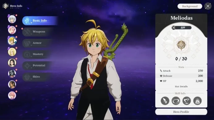 EUROPE | Fresh Starter Lvl 2 |3 SSR| Meliodas, Elaine, Guila +SSR Selector & 5 SR | Act 1 Story|Log Netmarble|Take Email|SDO1005
