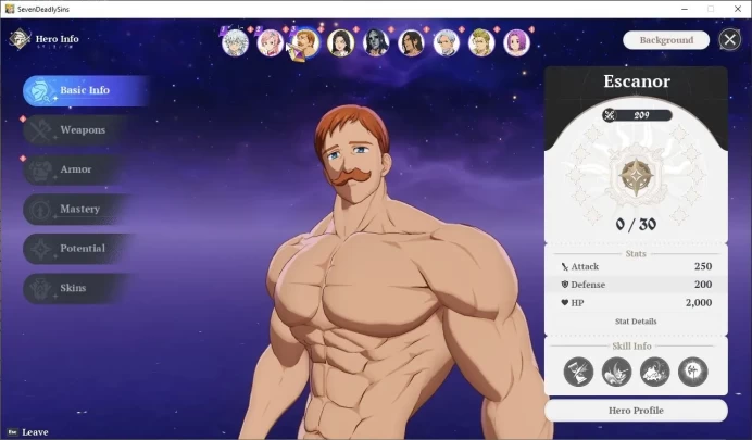EUROPE |Fresh Starter Lv 2|2 SSR| Escanor,Guila & 7 SR |2 SSR Selector|Act 1 Story|Log Netmarble|Take Email|(SDO1080)